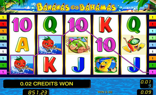 Игровой автомат Bananas go Bahamas в казино вулкан делюкс